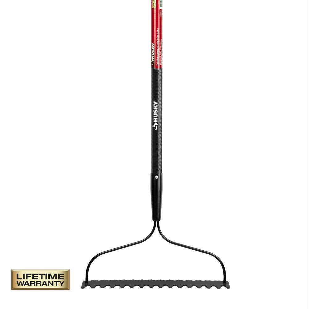 57 In. Fiberglass Handle 16-Tines Bow Rake