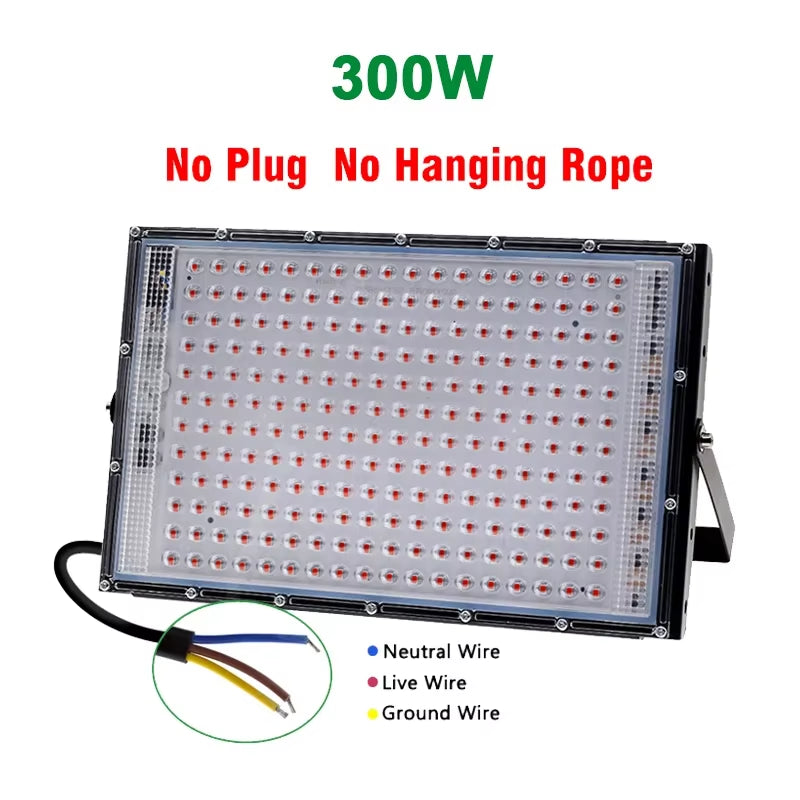 Led Grow Light Full Spectrum Phyto Lamp for Plant Light 300W Hydroponics Growing System Greenhouse Flower Seeds Grow Lighting