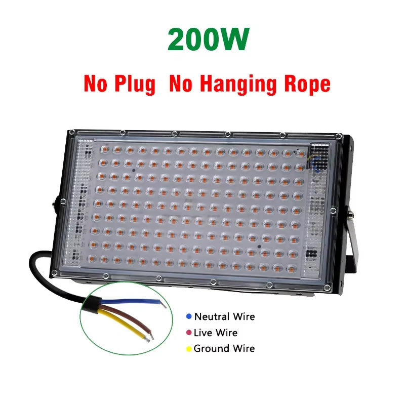 Led Grow Light Full Spectrum Phyto Lamp for Plant Light 300W Hydroponics Growing System Greenhouse Flower Seeds Grow Lighting